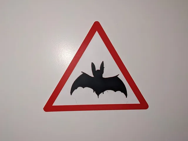 Bat warning sign