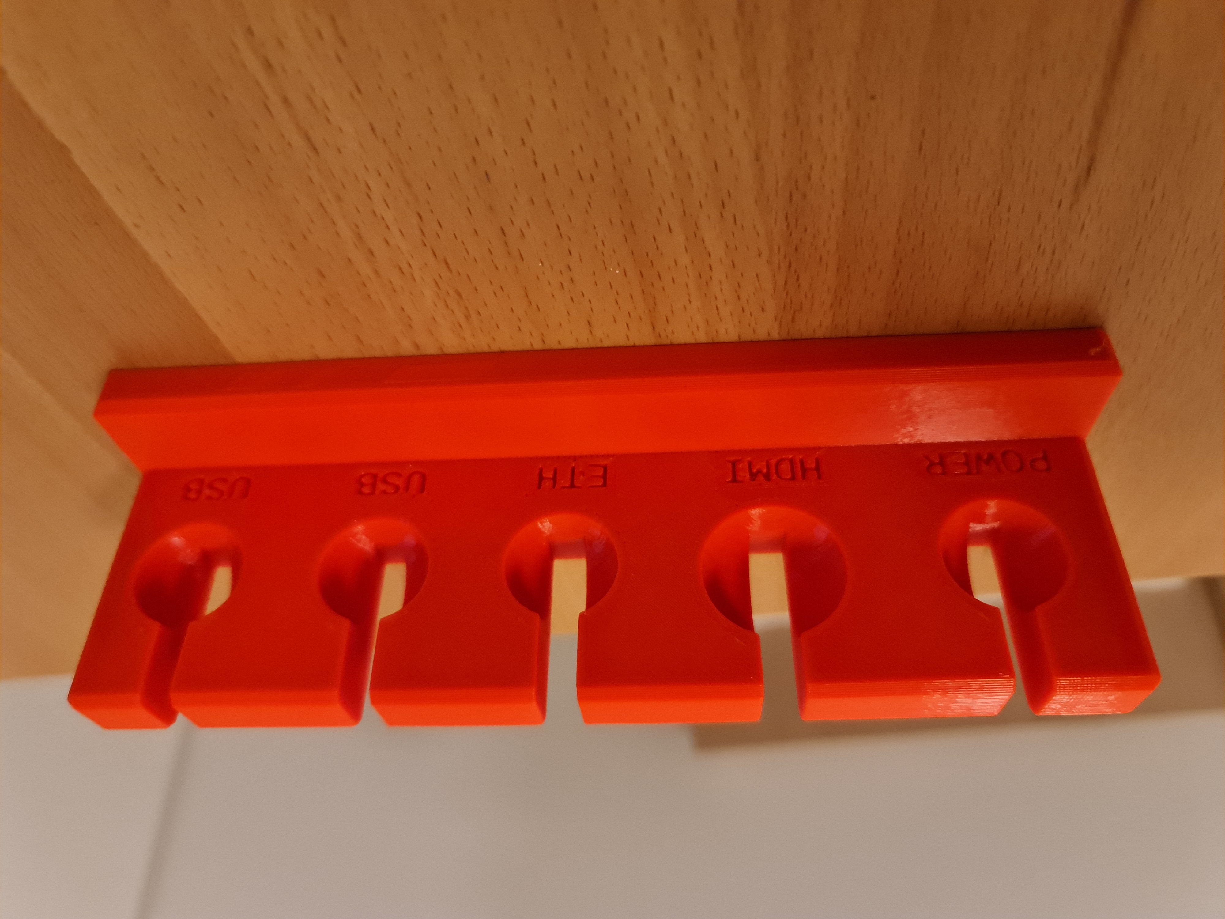Miniatura 2 do modelo 3D Parametric Cable Holder