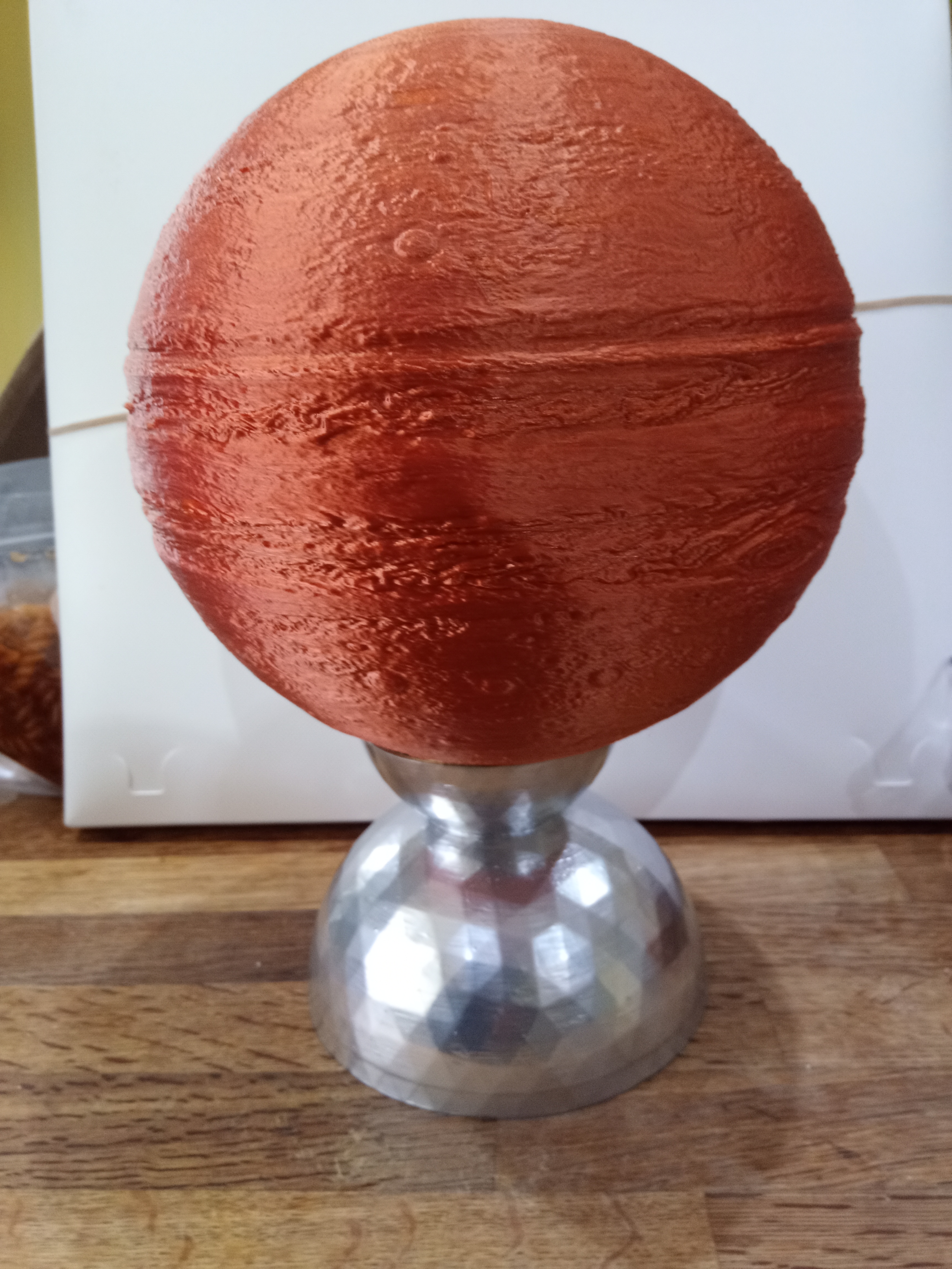 E27 lampholder base for moon lithophane, Jupiter, globe