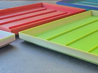 Stackable Tray with Ridges(or no ridges) by Angelo | Download free STL ...
