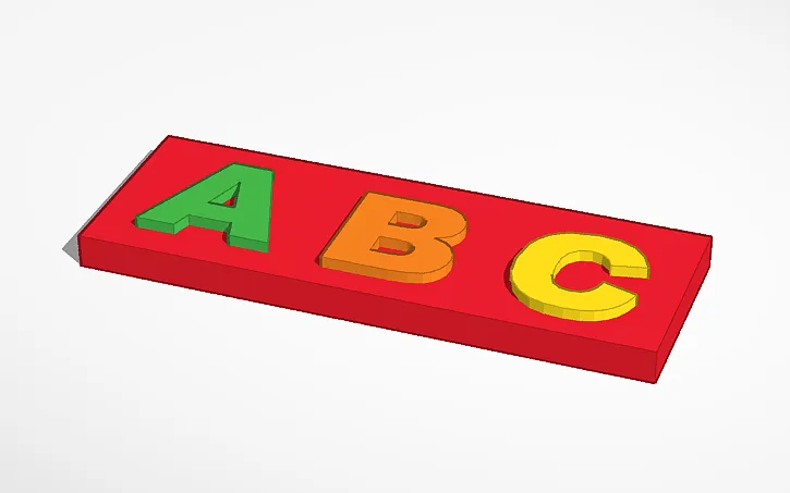ABC letters by Bohdan | Download free STL model | Printables.com