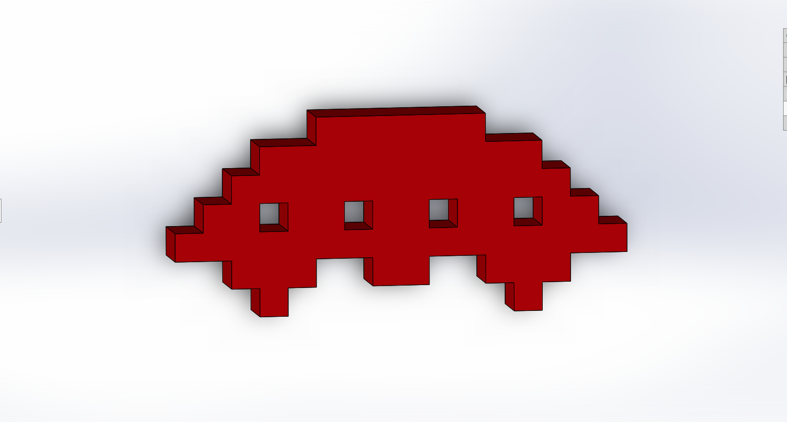 Figura de nave decorativa Space Invaders