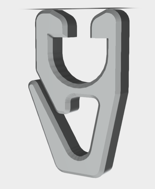 Pelmet curtain hook