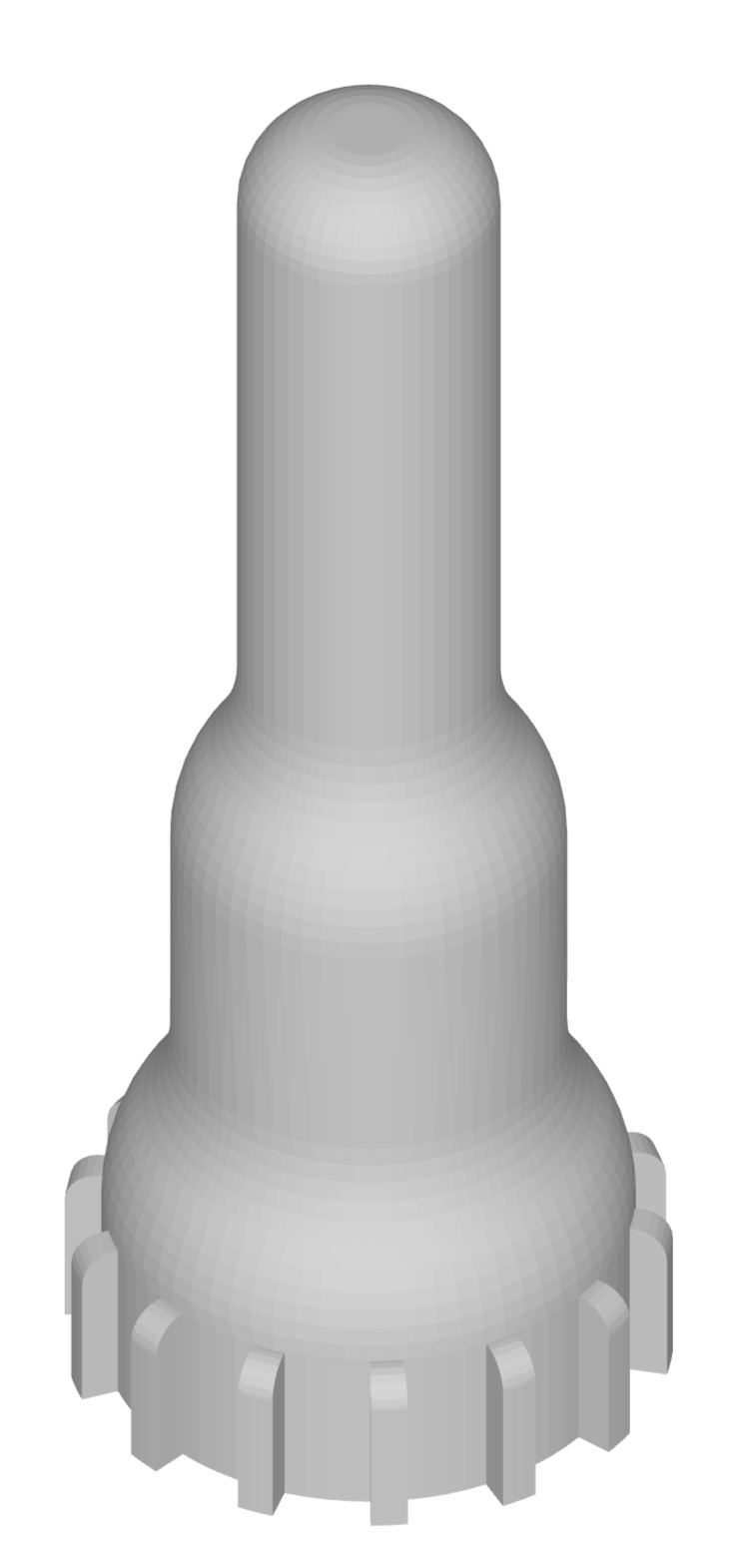 Flux needle cap