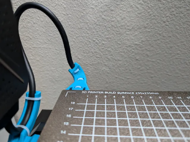 Sovol SV06 Heat Bed Cable support curved & angled for tight spaces