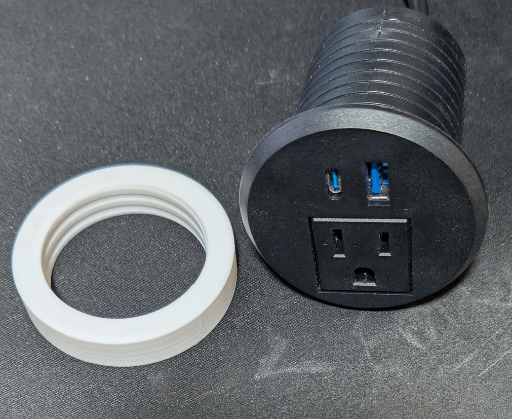 Threaded nut for Desk Hole Grommet