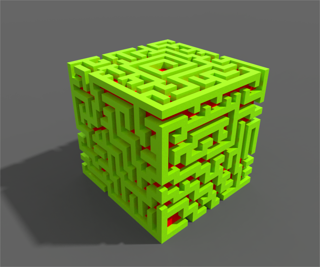 VOXEL Maze for a ball