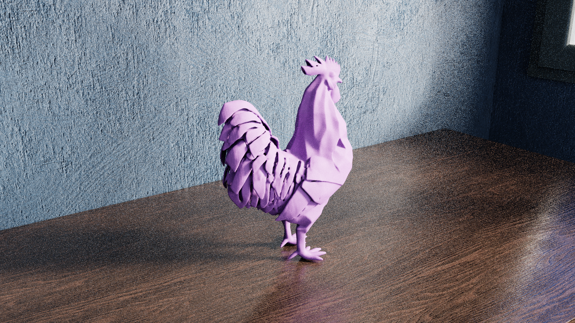 Low Poly Rooster — miniatura 9