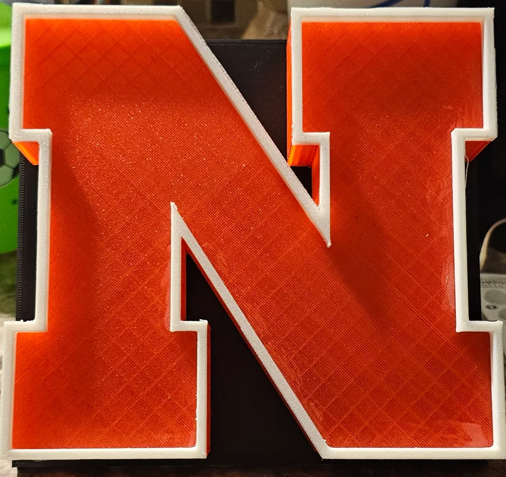 Nebraska Cornhuskers Sign by AE3D | Download free STL model ...