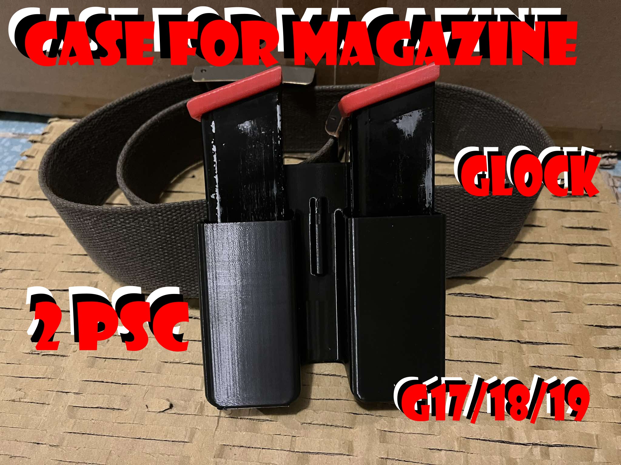 Sumka, pouzdro na 2 zasobniky Glock 17/18/19, WE, Marui