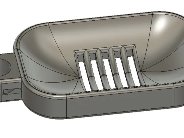 3/4" Shower rod soap dish