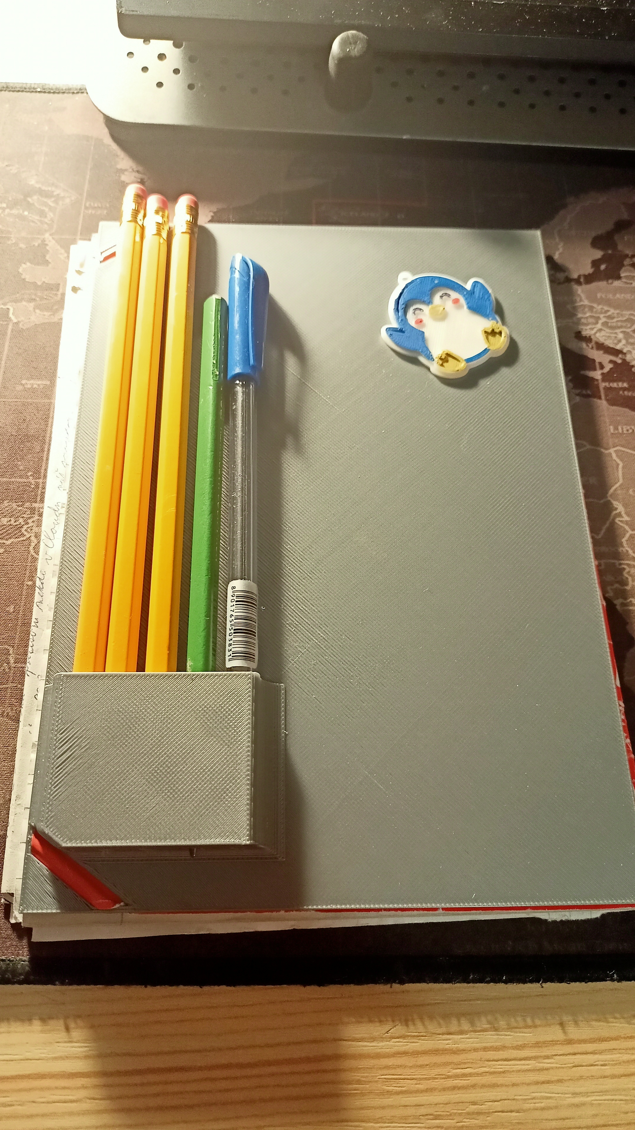 notebook cover with pencil holder