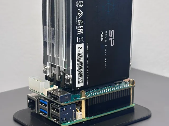 Wide Base for Raspberry Pi Radxa PENTA NAS