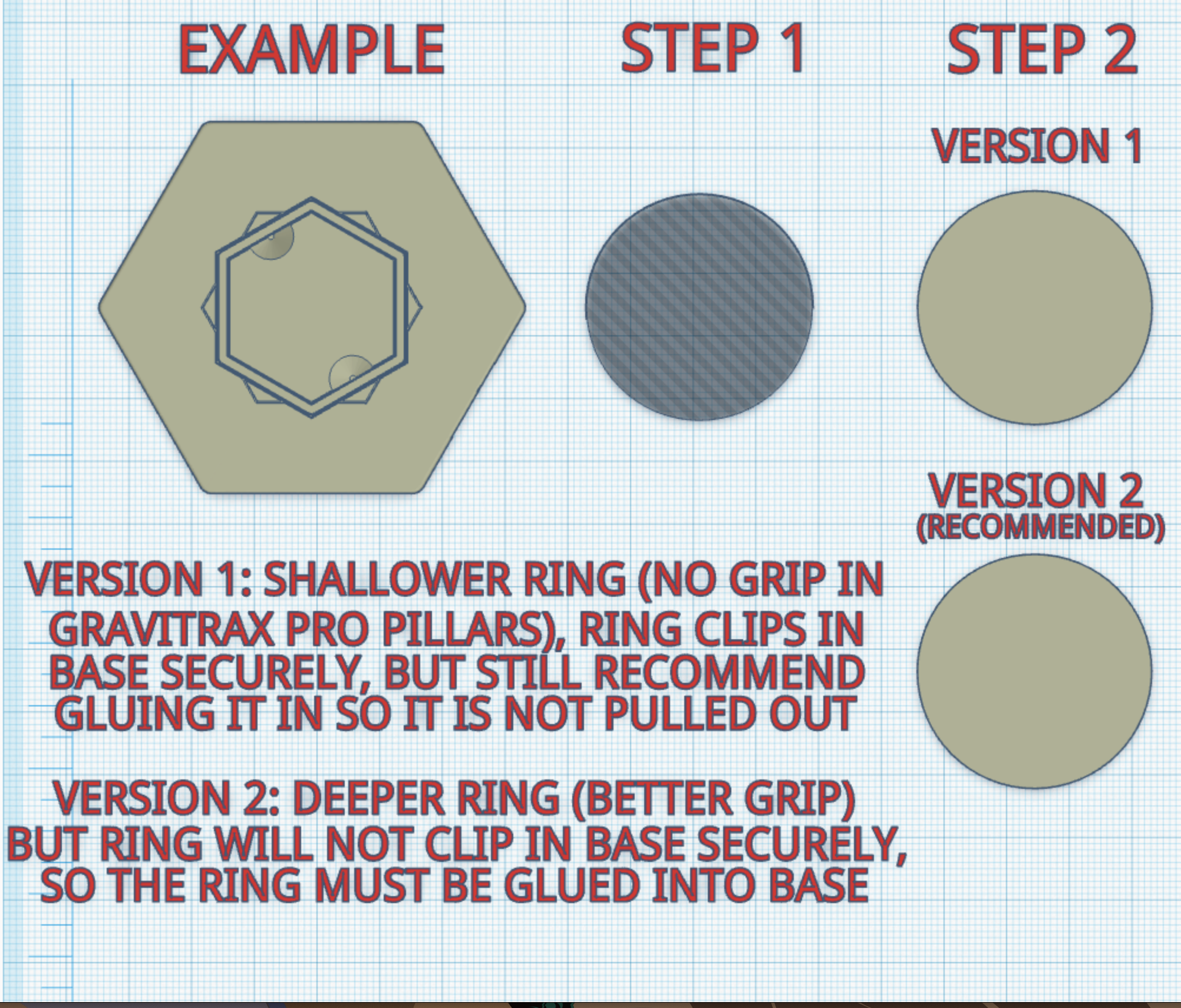 Universal Hex Ring Module for Making Better GraviTrax-Compatible Tiles