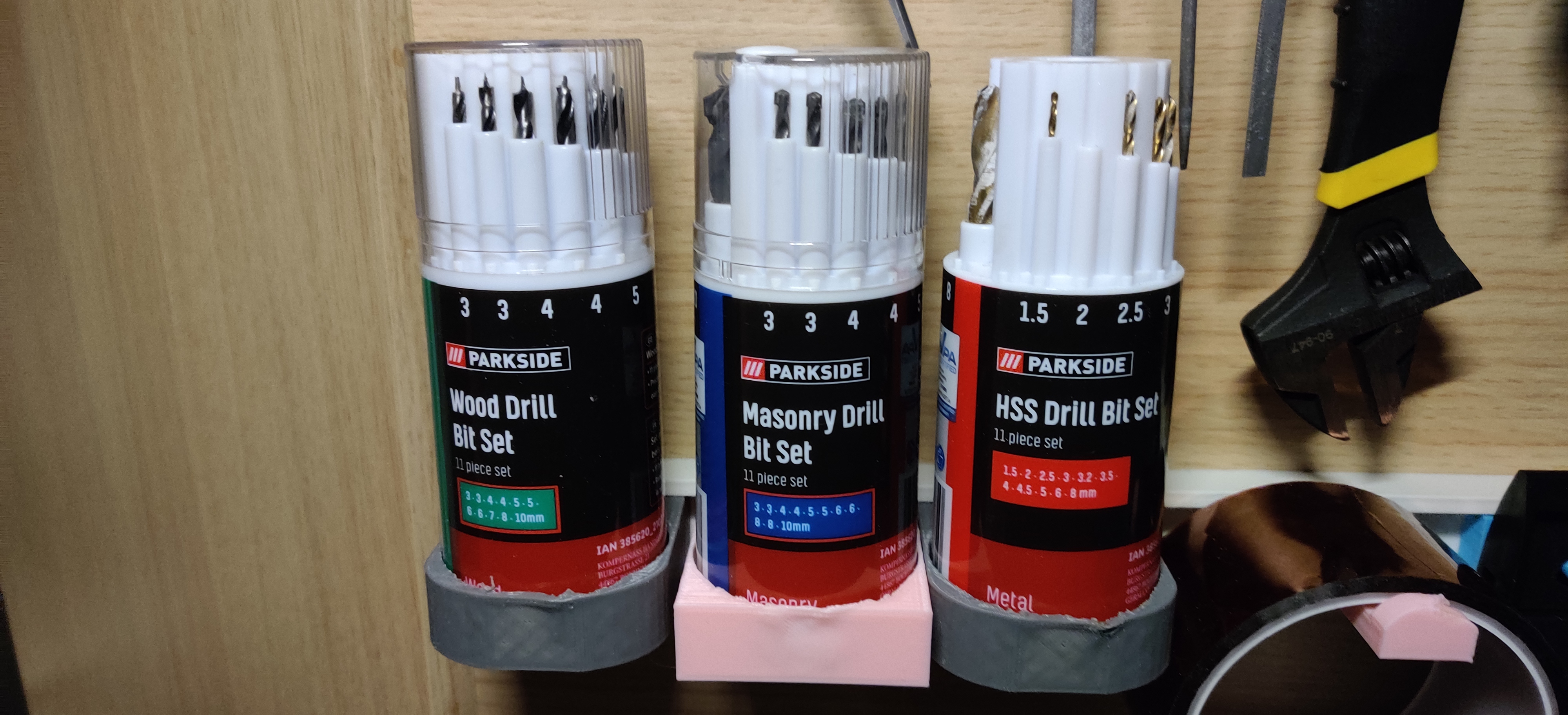 Modular Tool Rail System - Parkside Drill Bit Holder