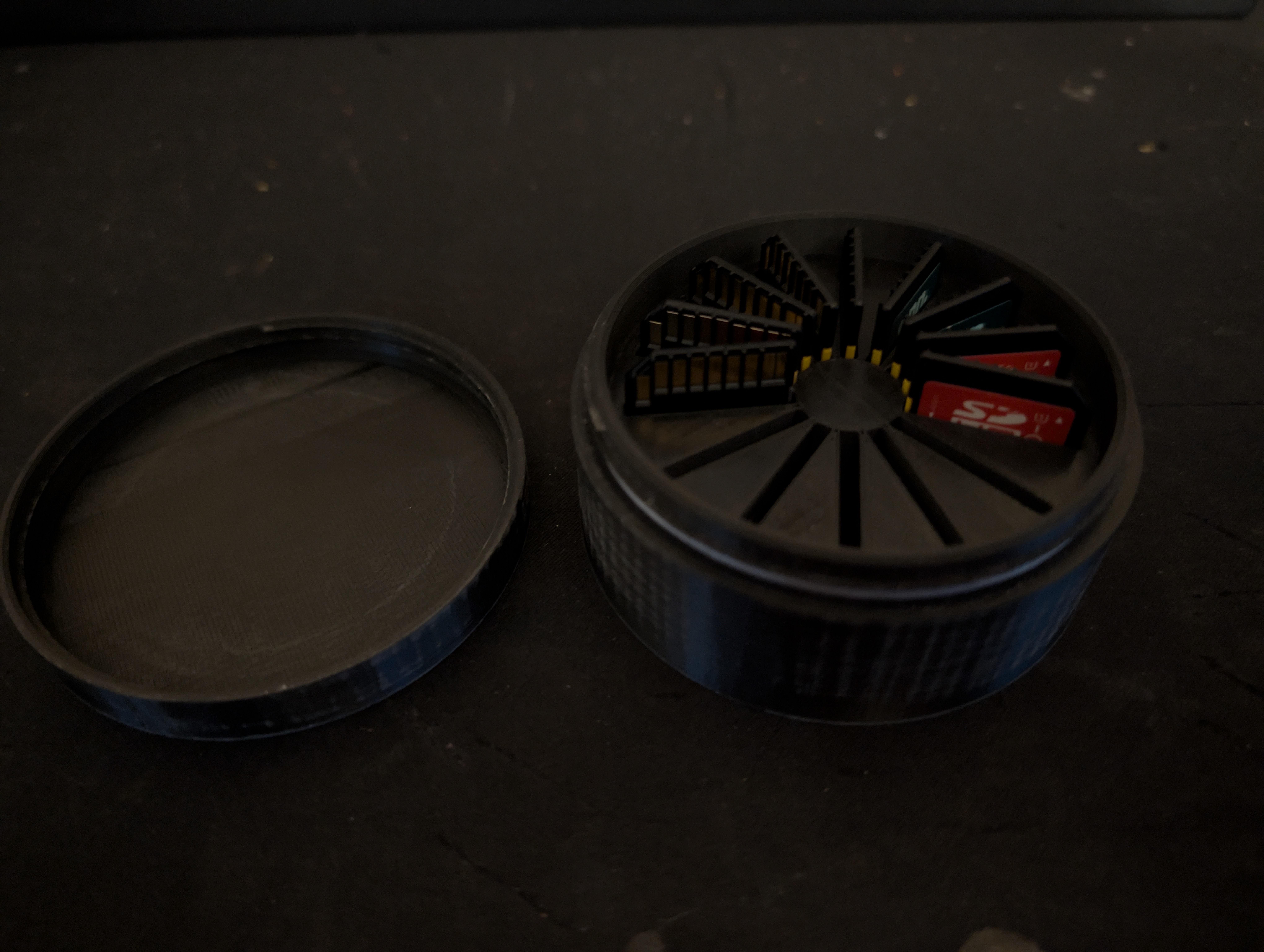 Round SD Card Holder