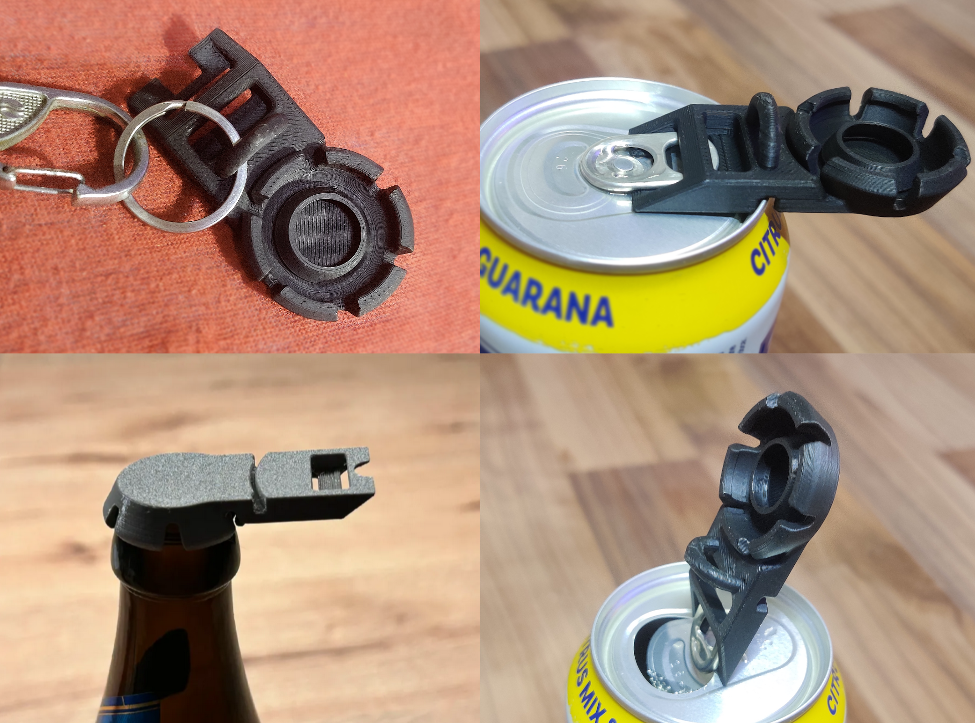 Bottle Cap - Bottle Opener (Keychain, Easy print)