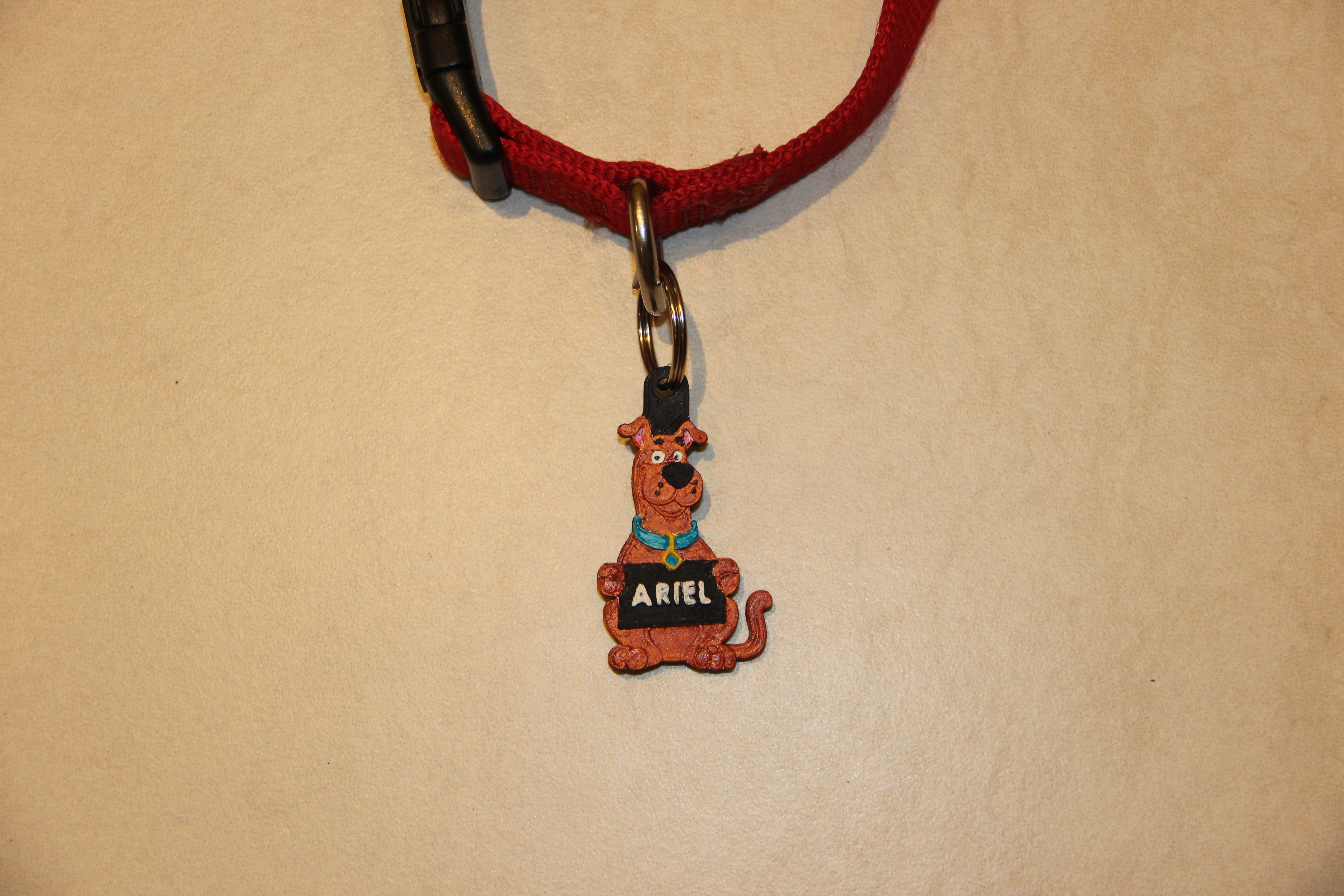 Scooby-Doo tag for your dog leash