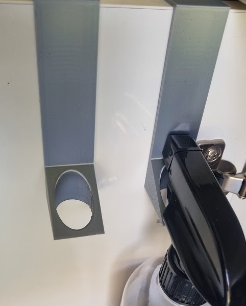 Cabinet Door Spray Bottle Holder - v2 3D model thumbnail