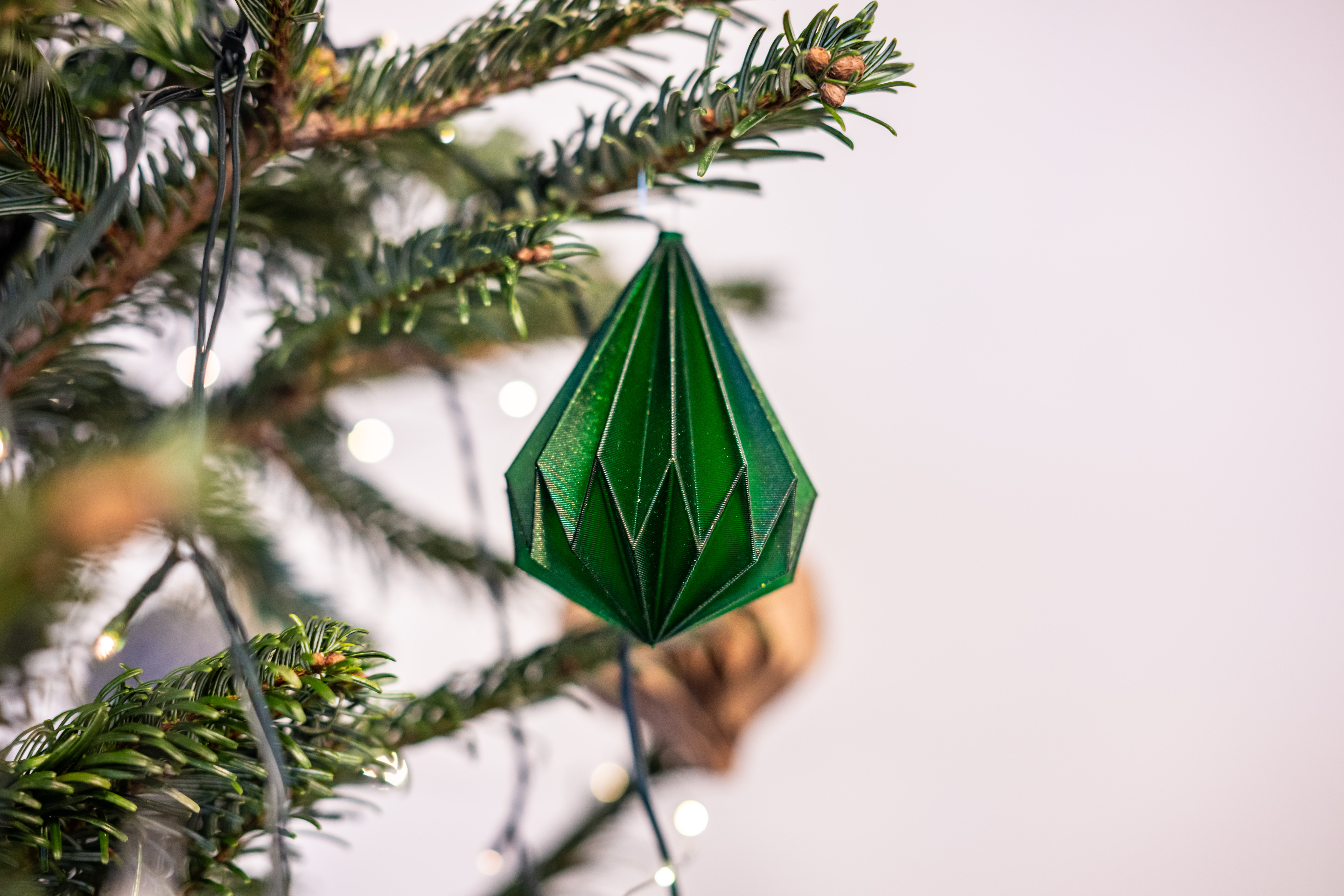 Christmas bulb origami