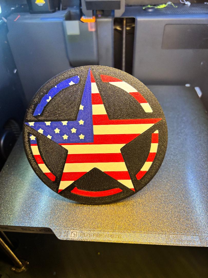 Patriotic Star Hitch cover