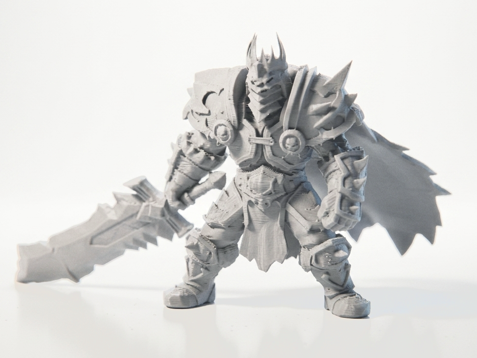 Ice Warlord Fantasy Warrior Figurine 3D Printable