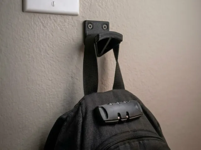 (Possibly) Over-engineered Backpack Wall Mount
