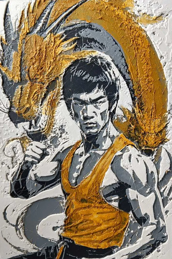 Bruce lee hueforge — miniatura 2