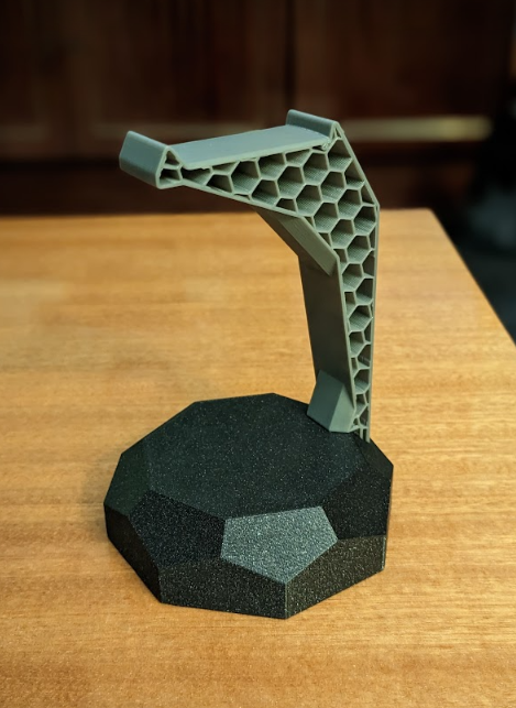 Compact headphones desk stand