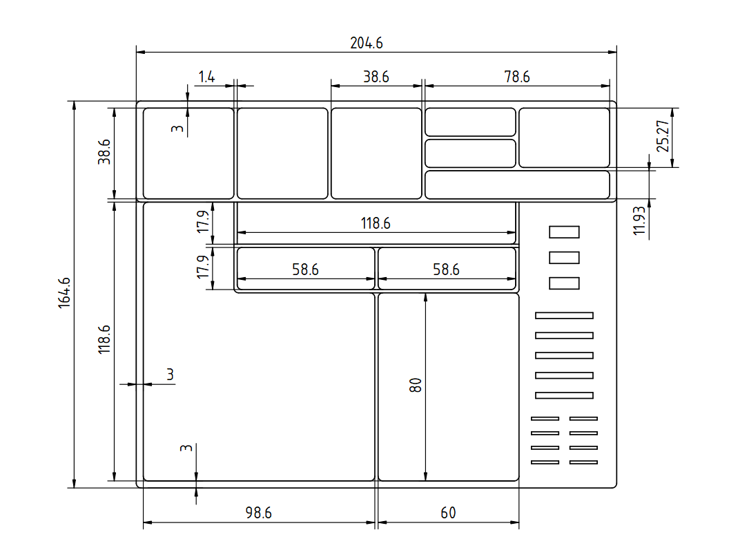 Big deskorganizer with add on modules by sisul download free stl
