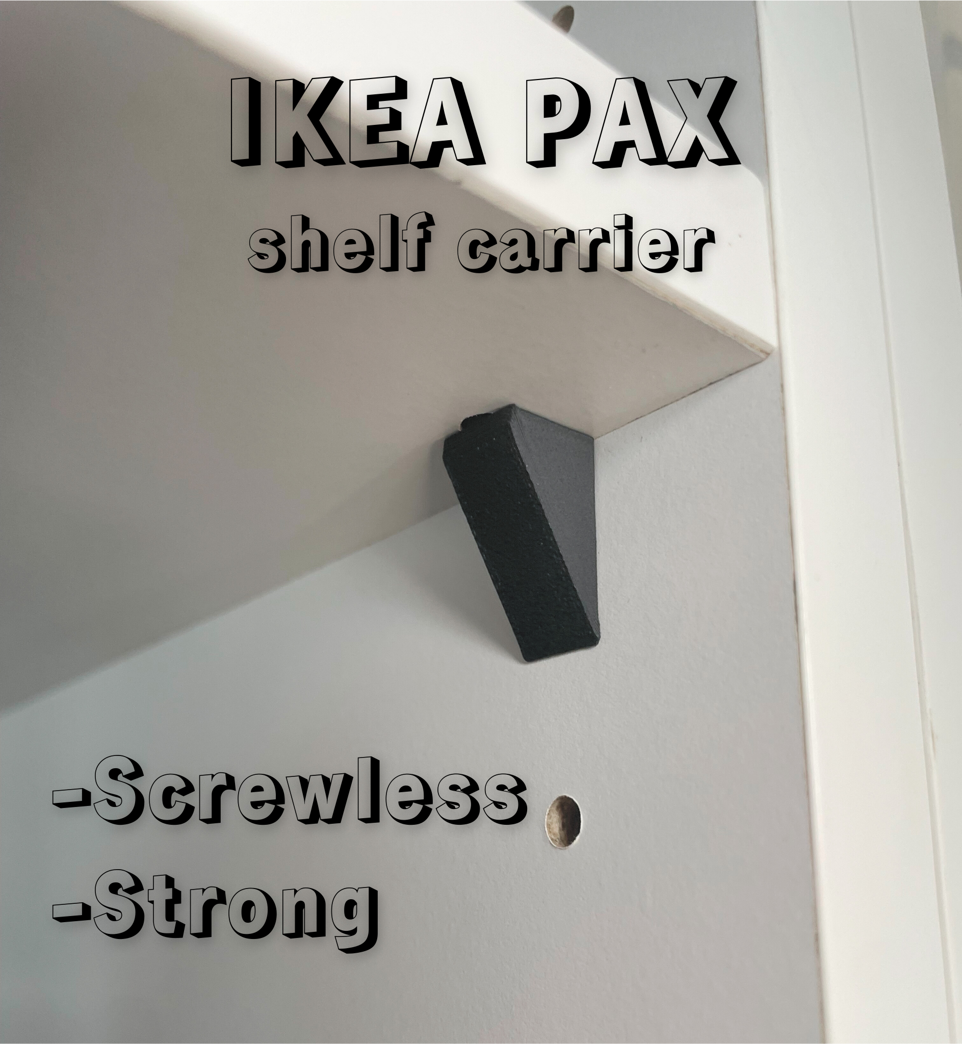 IKEA PAX shelf pin/bracket/carrier/holder/support