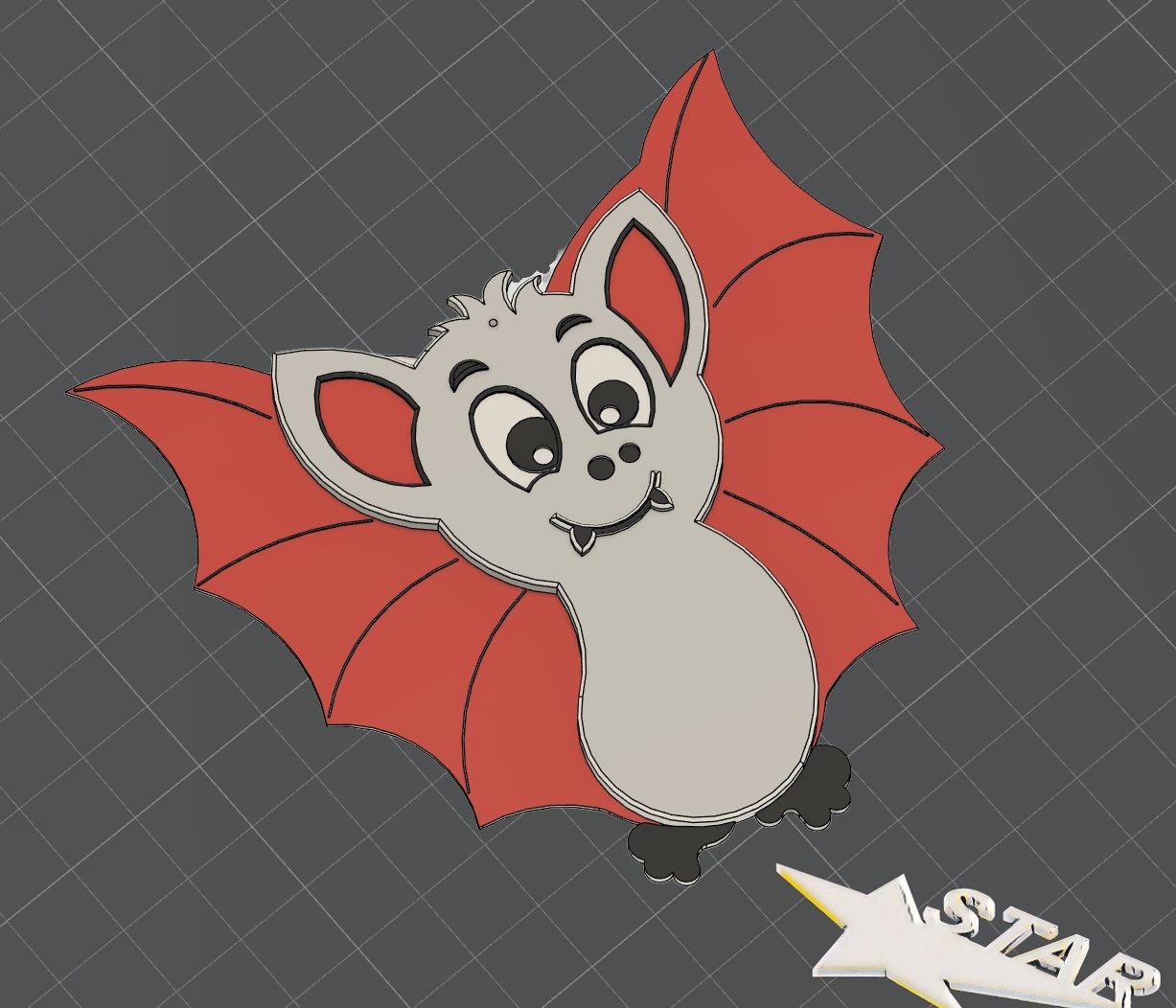 Fledermaus / bat / vampire by STxS | Download free STL model ...