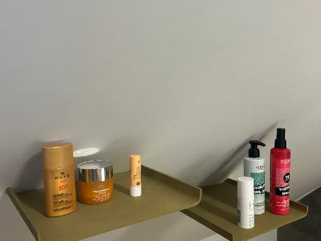 Shelf on a sloping wall