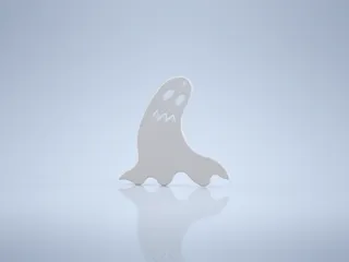 Halloween ghost pendant (easy to print)