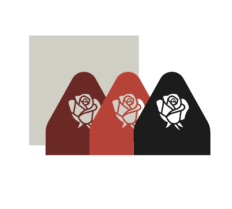 Serviettenständer Rose und Herz / stand or holder for napkins  (easy to print), nicht nur für den Valentinstag — miniatura 3