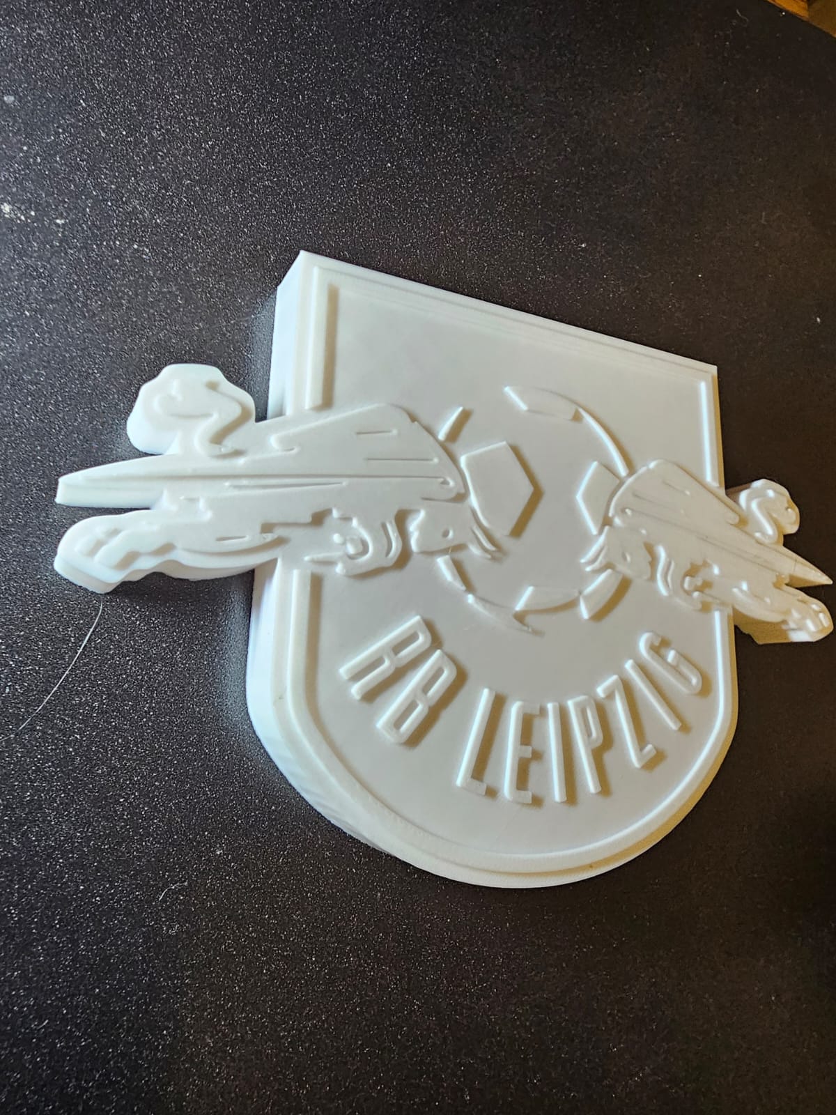 RB Leipzig 3D Wall Logo por Levi Kovács | Descargar modelo STL gratuito