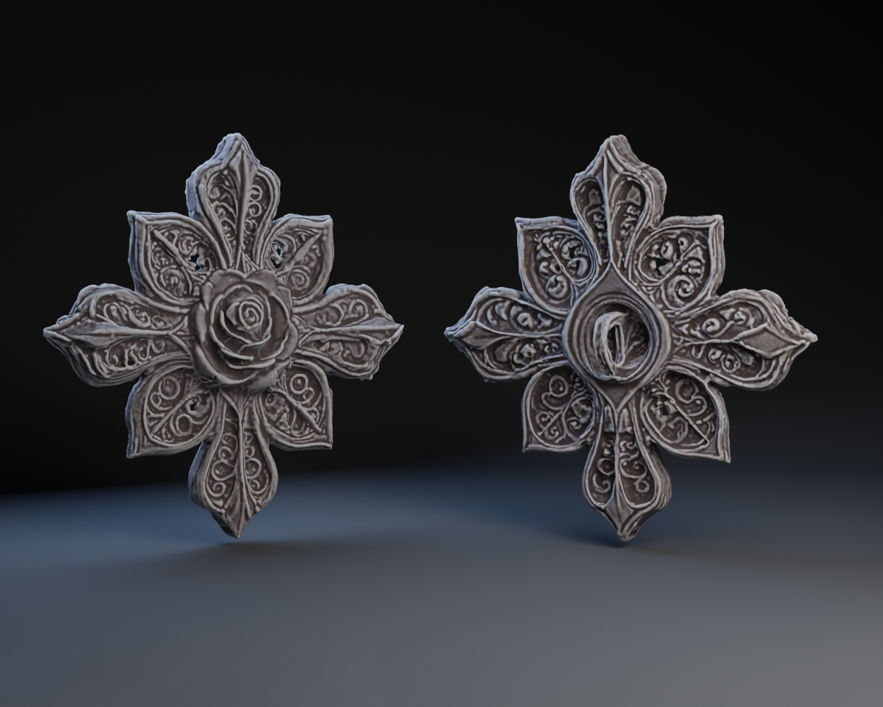 Mary Ann Atwoods  Rosy Cross Pin