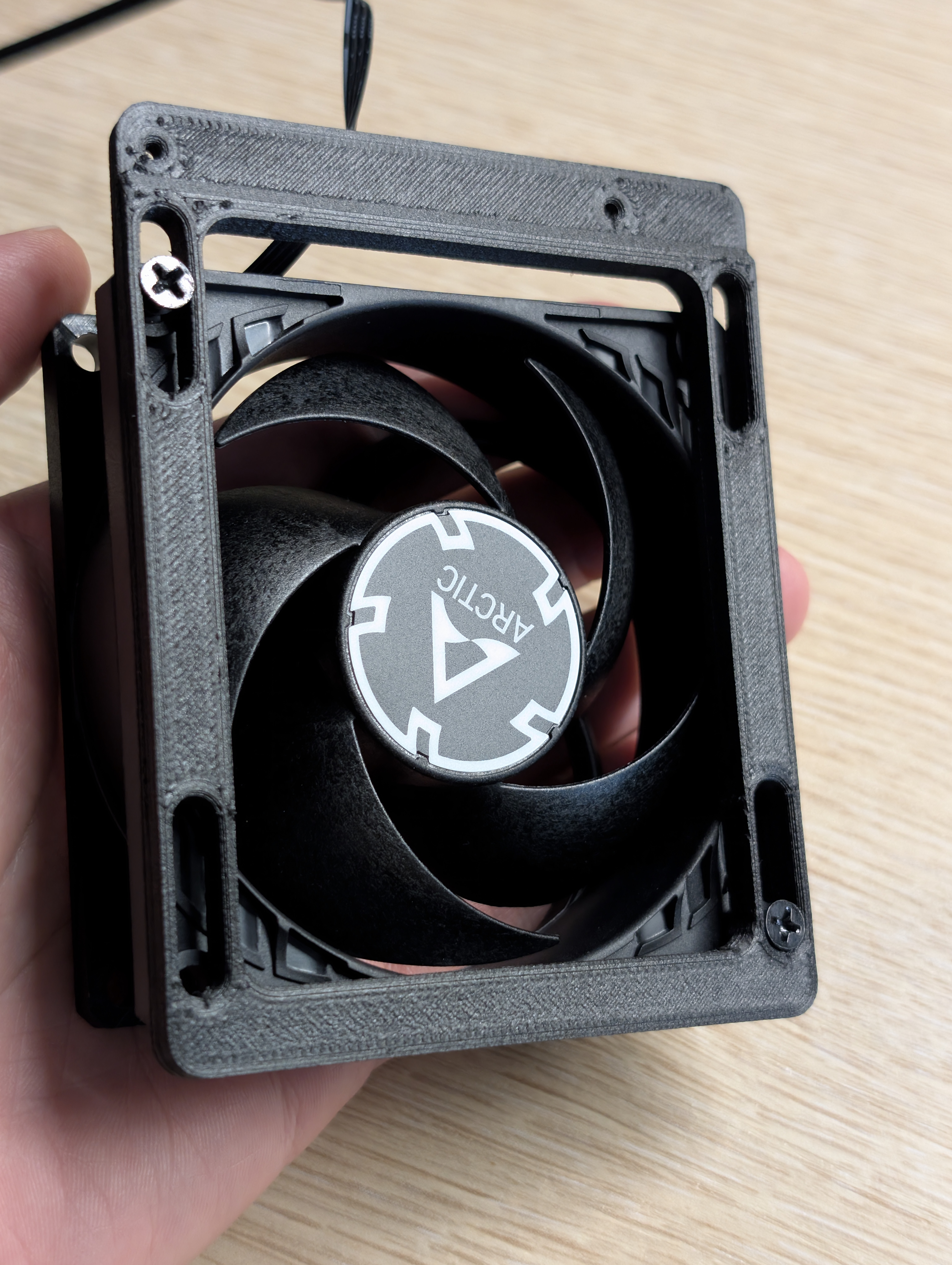 Jonsbo N3 80 fan mount for PCI-E card 3D model