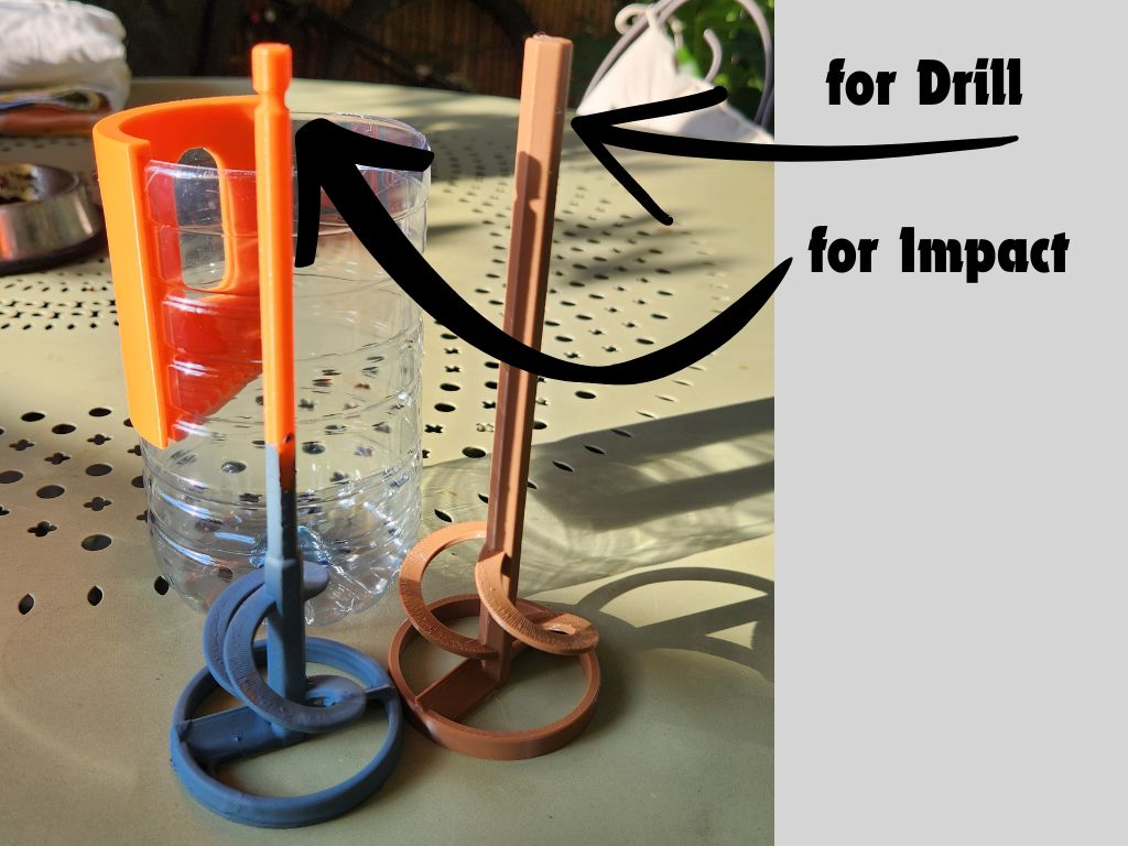 Impact driver and Drill paint mixers by Olive Download free STL model