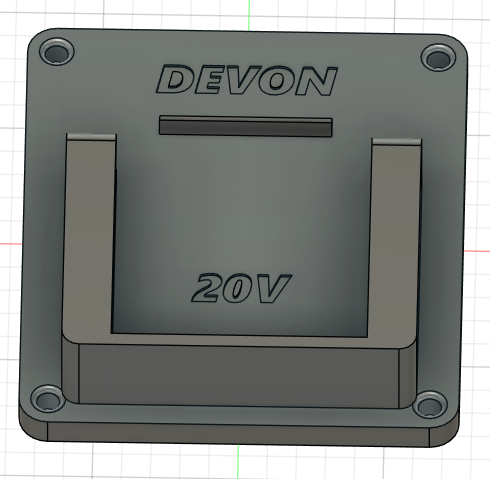 Devon battery wall holder