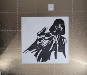 Darth Vader Wall Mount With Support by Joey Aldave | Download free STL