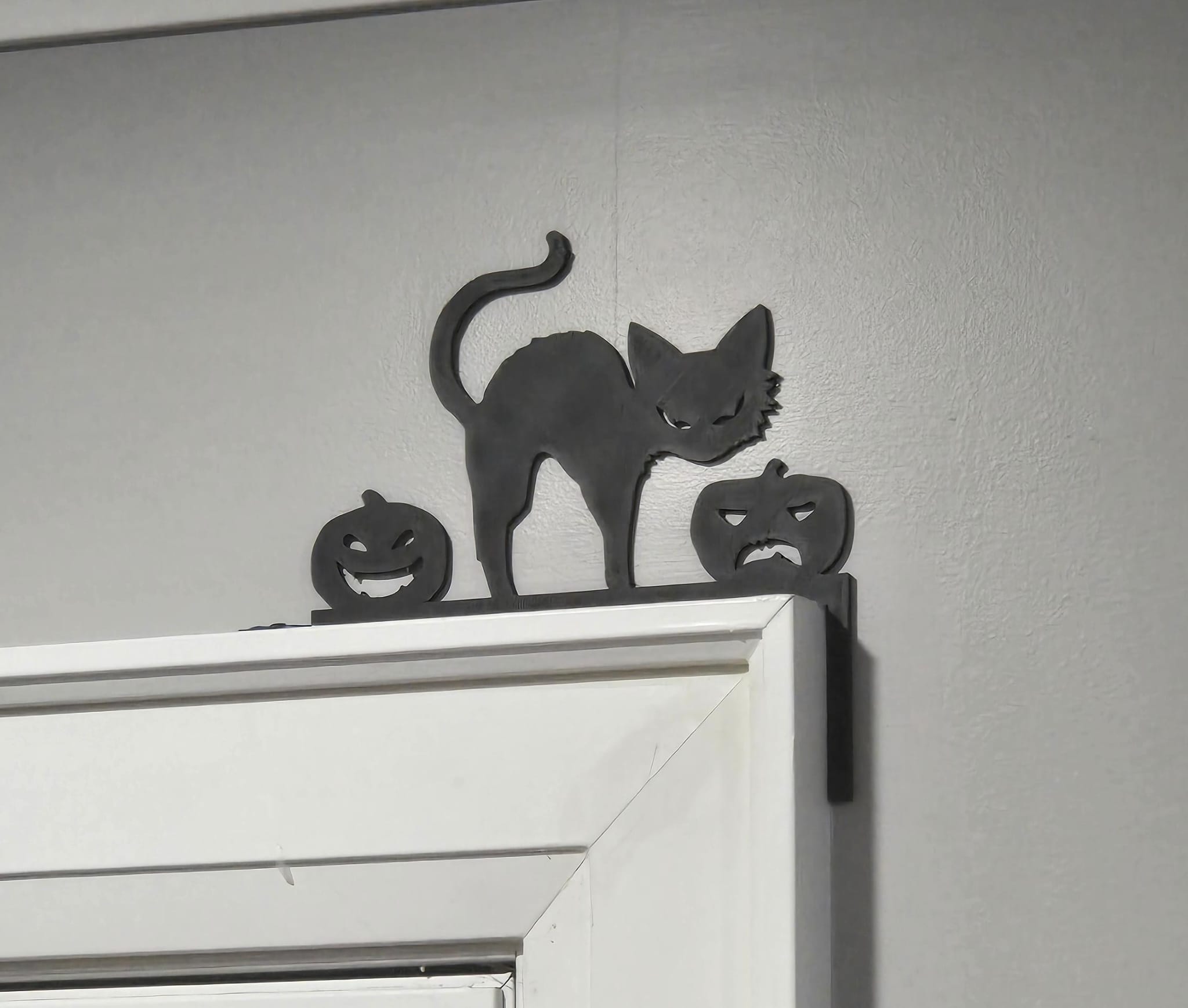 Halloween Cat with JackoLanterns by ThePrintedLayer Download free