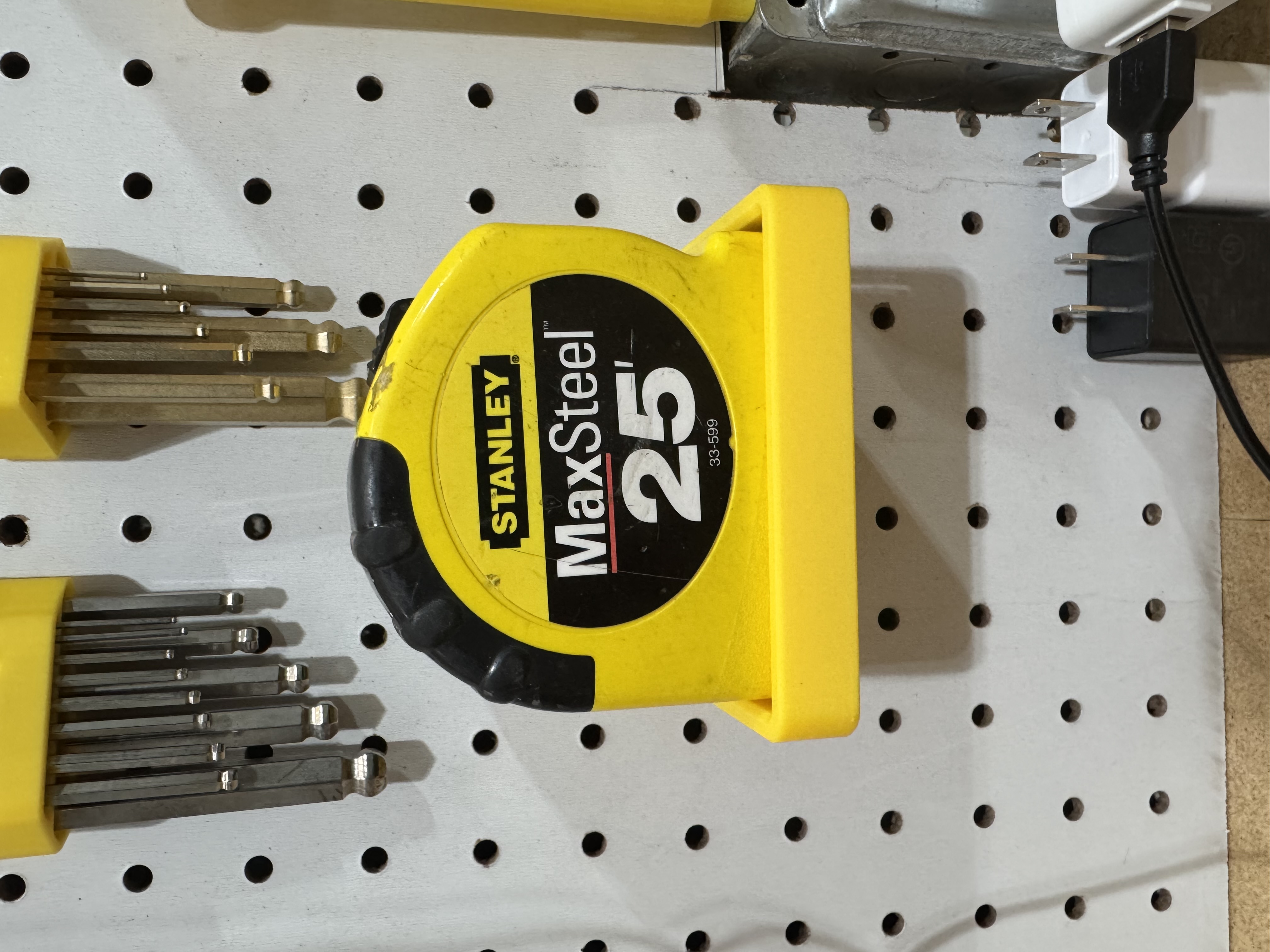 Stanley MaxSteel Measuring Tape Holder - Peglock 3D model thumbnail