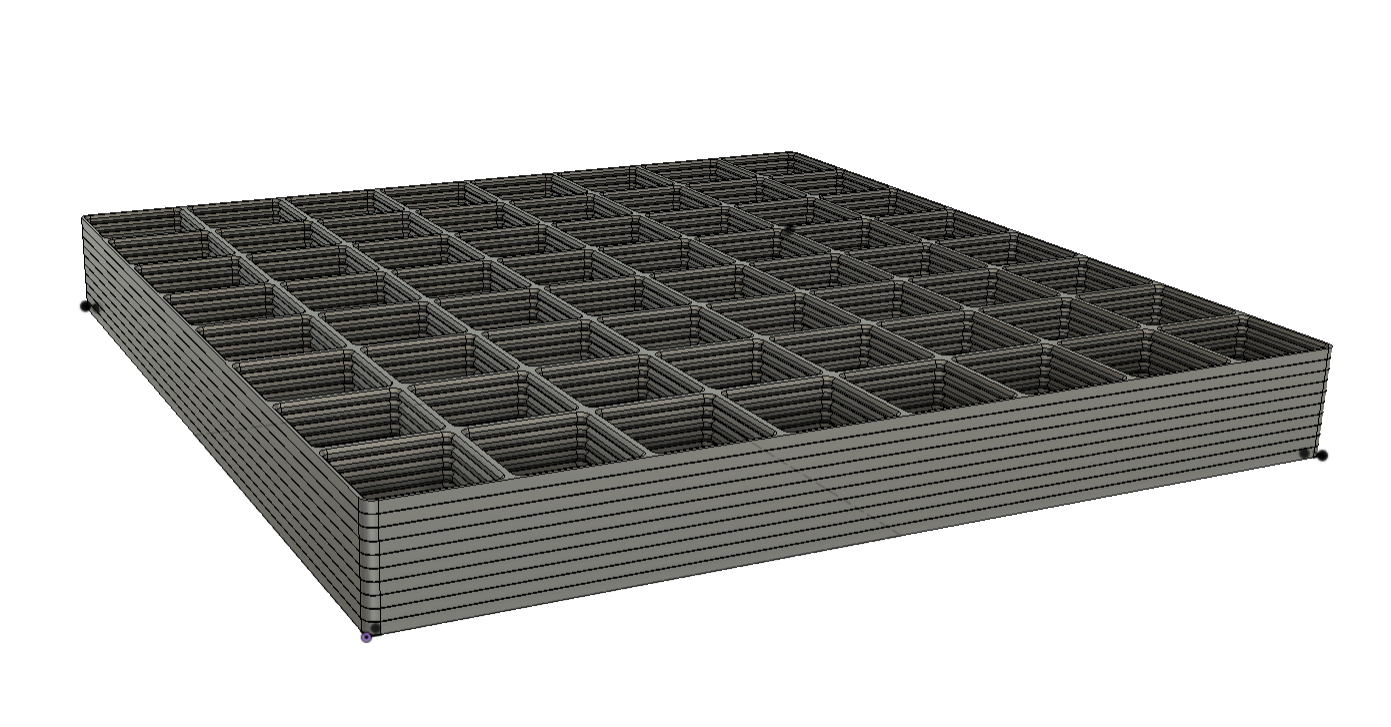 Gridfinity Grids - Stacked for Printing