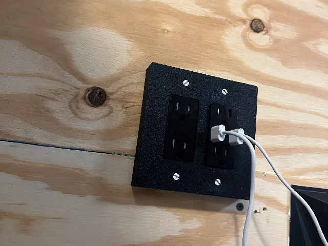 Dual Outlet Protuding Cover (For Raised backsplash or 3D Design Tile)