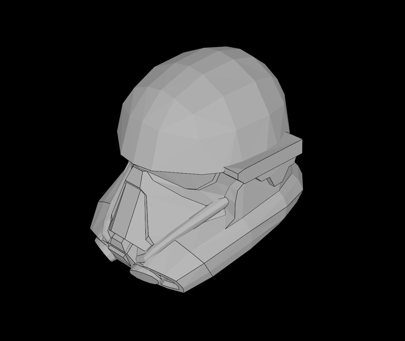 Lego Compatible (26793.dat) Minifig Headgear Helmet SW Imperial Death Trooper 3D model by thall72