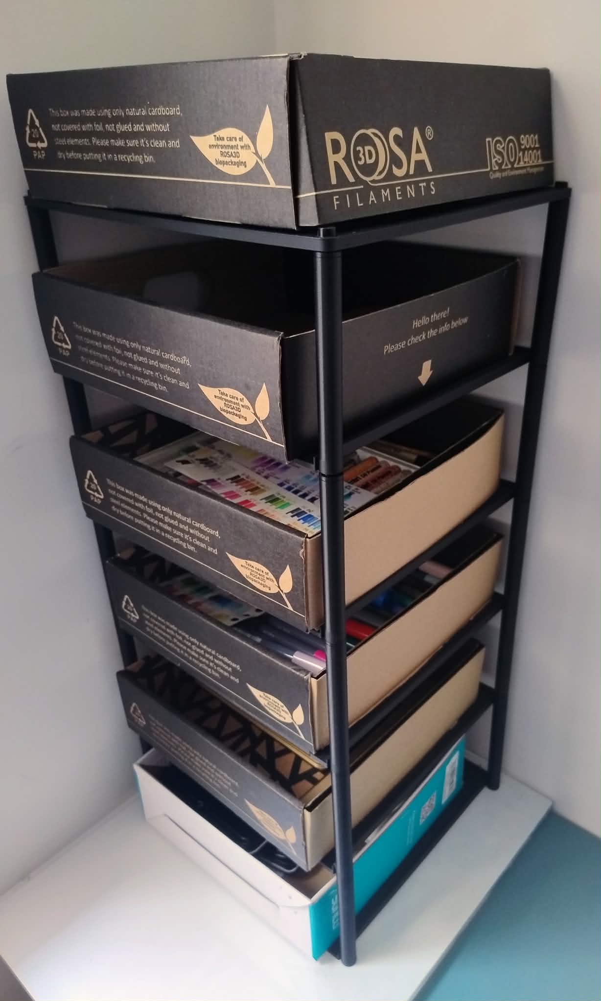 Stackable Filamet Box Storage Rack 3D model