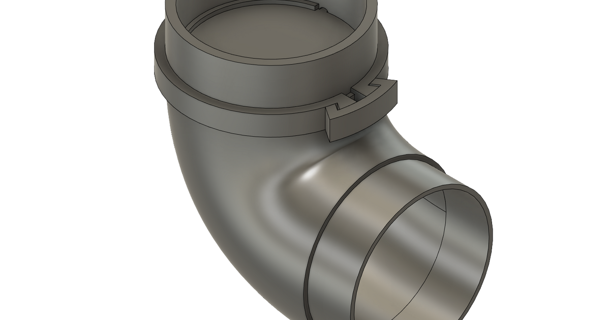 98mm Exhaust Elbow w/Backflow Valve and Flange by battlefrog Download