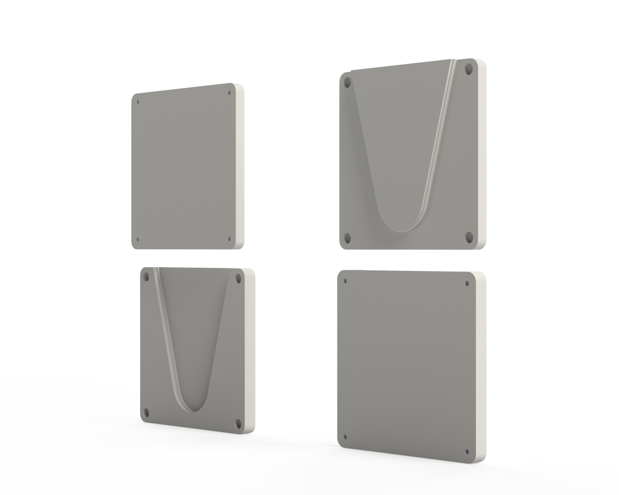 Self Aligning 100mm Vesa Quick Release