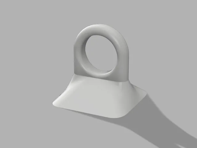 Glue on wall loop